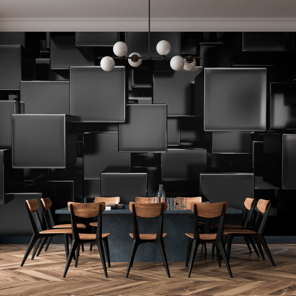 Blocos pretos em destaque — interior 1