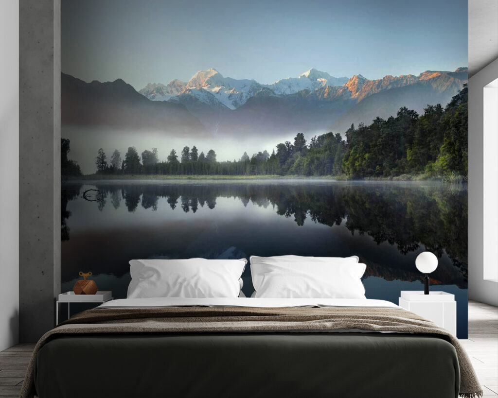 Montanhas refletidas no lago — interior 1