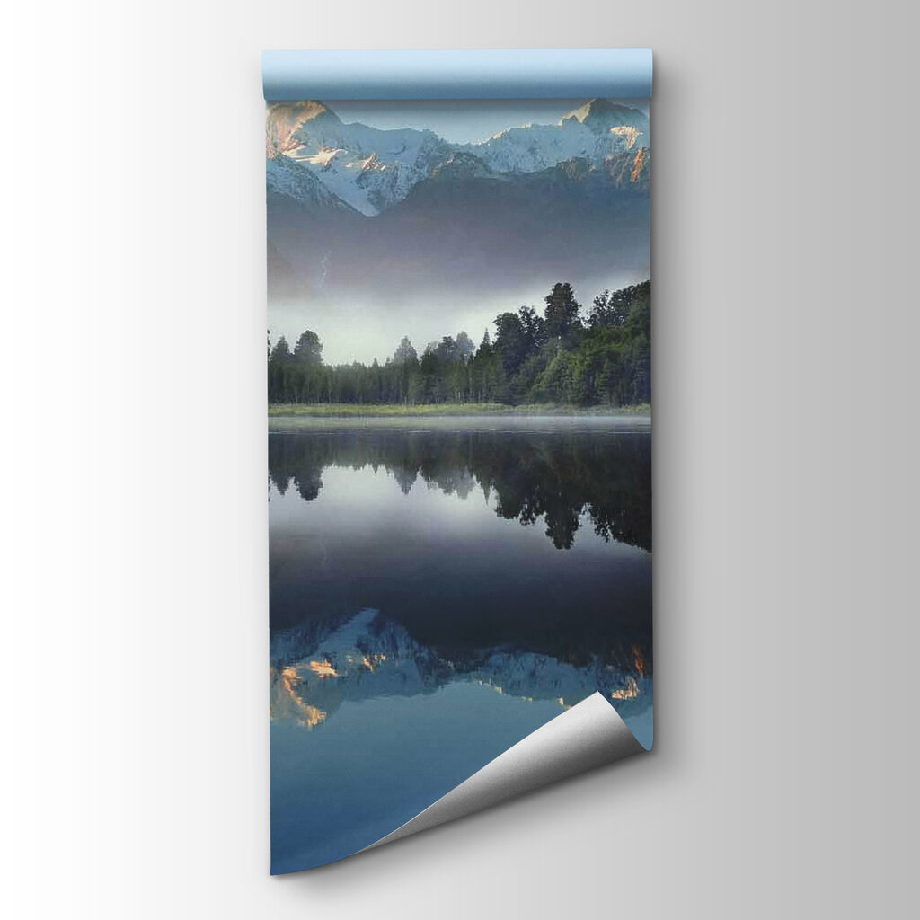 Montanhas refletidas no lago — vista do produto