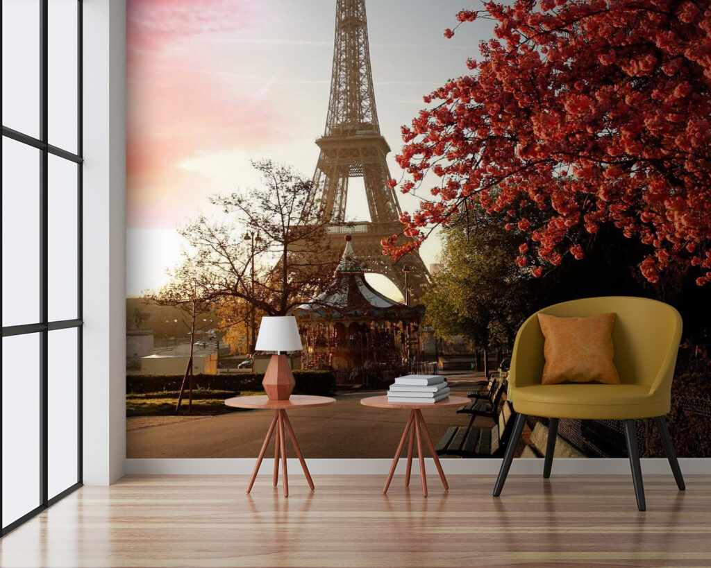 Torre Eiffel, outono vermelho — interior 3