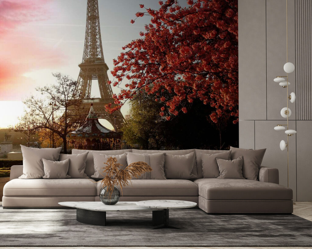Torre Eiffel, outono vermelho — interior 1