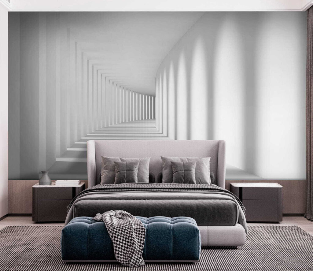 Corredor branco de sombras — interior 2