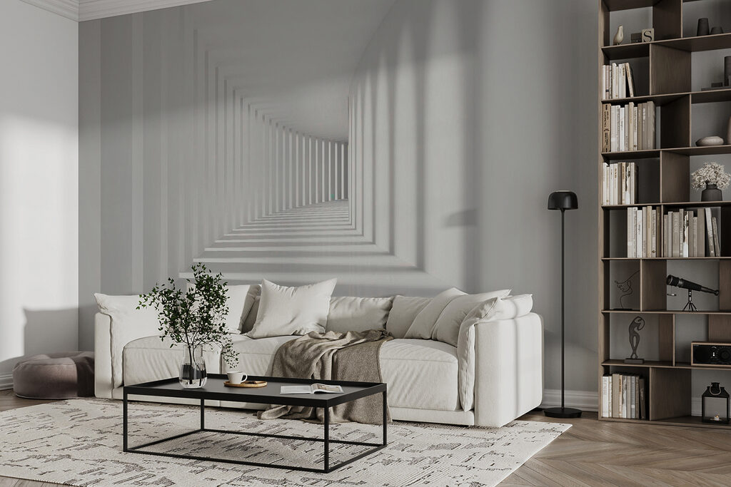 Corredor branco de sombras — interior 11