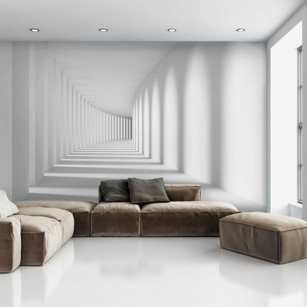 Corredor branco de sombras — interior 6