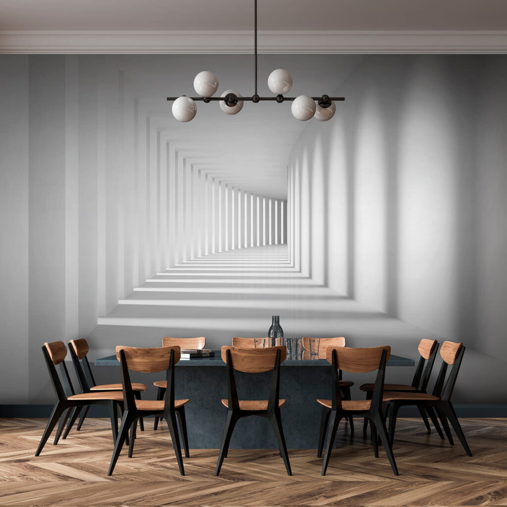Corredor branco de sombras — interior 10