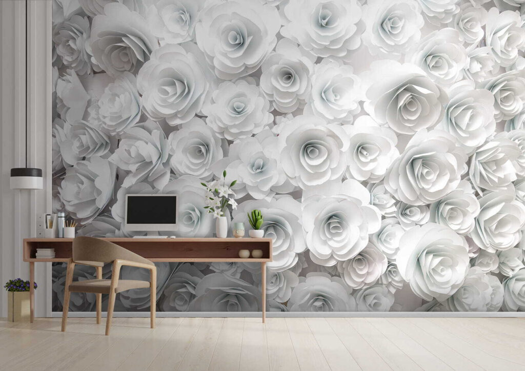 Rosas brancas muito juntas — interior 9