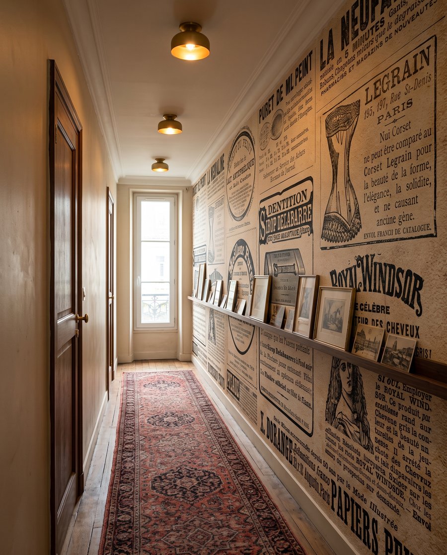 Anúncios antigos em colagem — interior 5