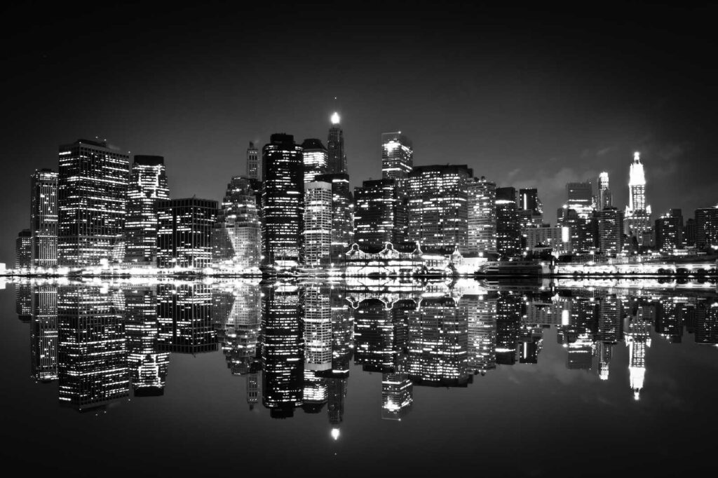 Cidade em reflexo — design completo