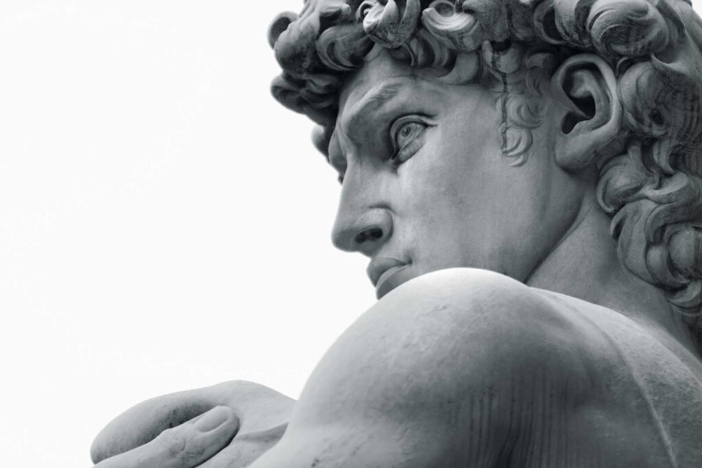 Estátua olha para trás — design completo