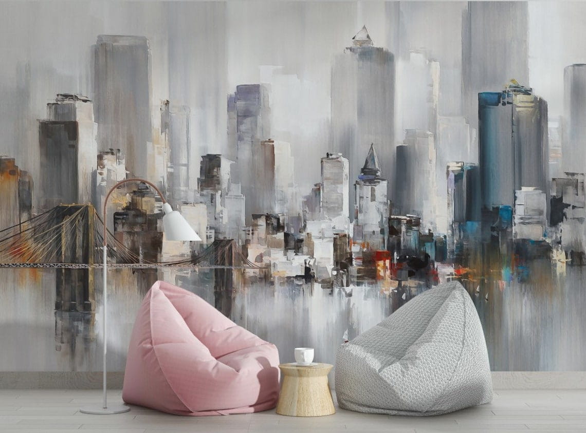 Cidade em tinta cinzenta — interior 1