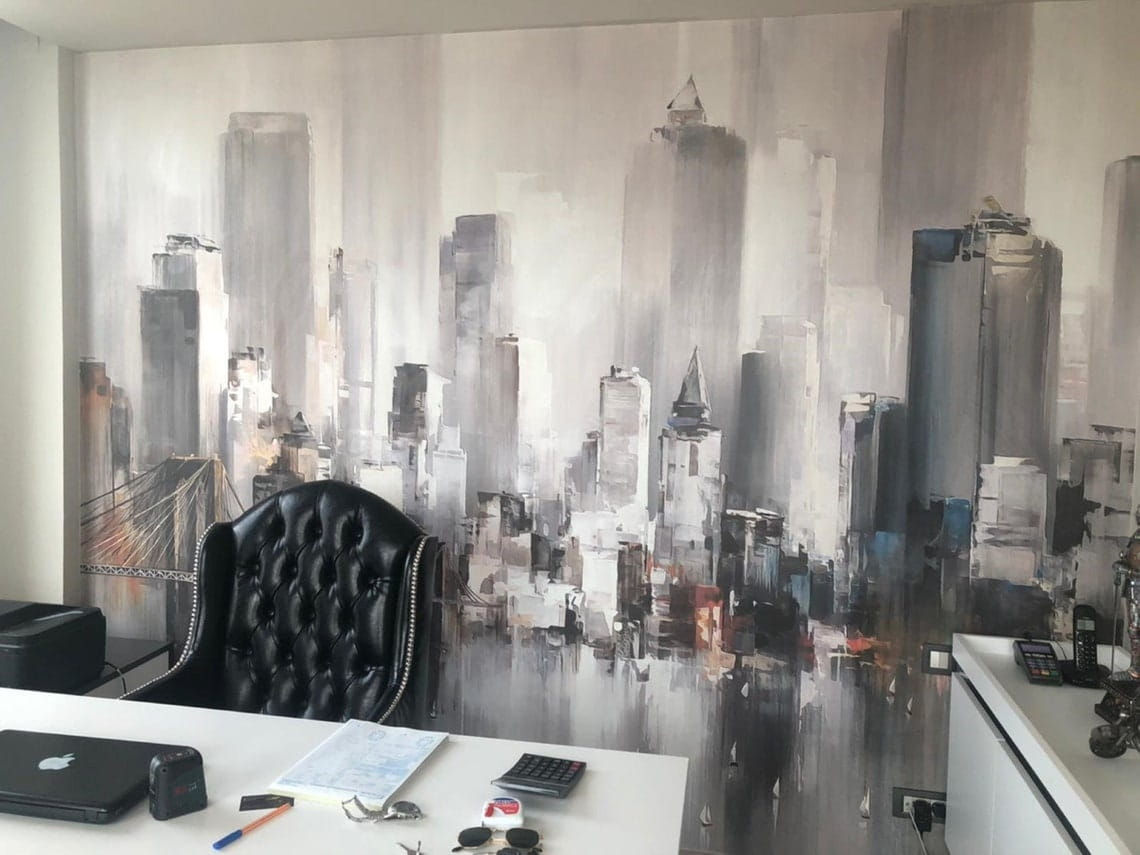 Cidade em tinta cinzenta — interior 5