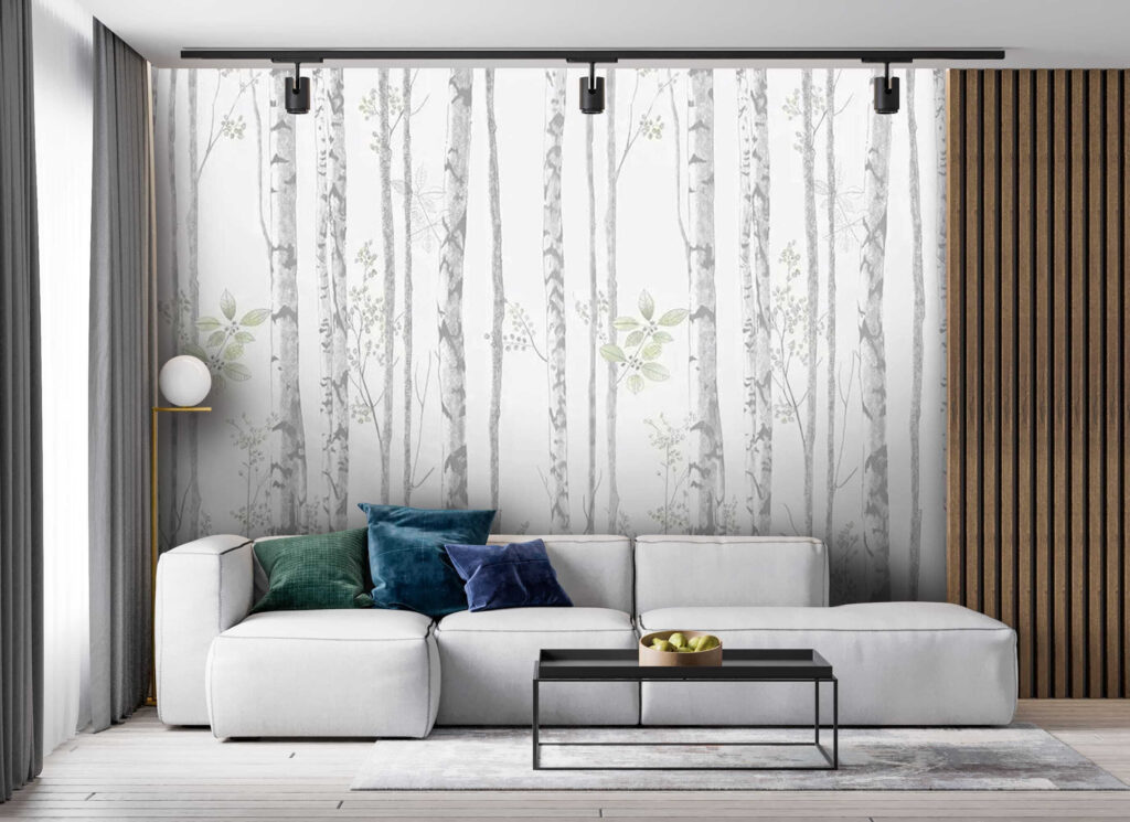 Bétulas com folhas verdes — interior 2