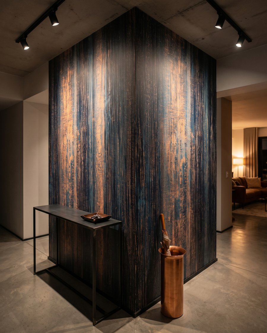 Faixas azuis com ferrugem — interior 7