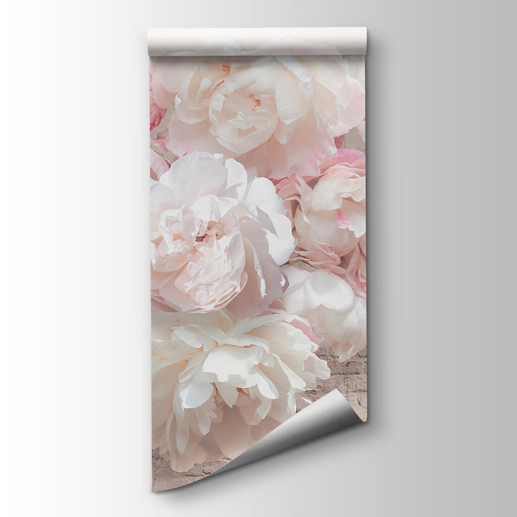 Rosas sobre branco rachado — vista do produto