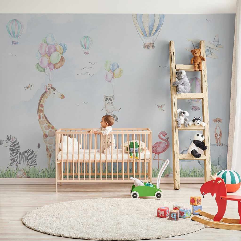 Amigos animais sob balões — interior 7