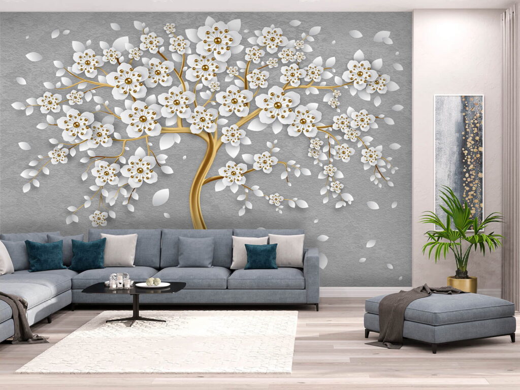 Ramo dourado florido — interior 1