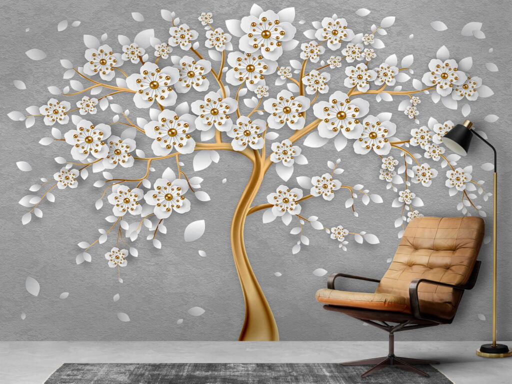 Ramo dourado florido — interior 2
