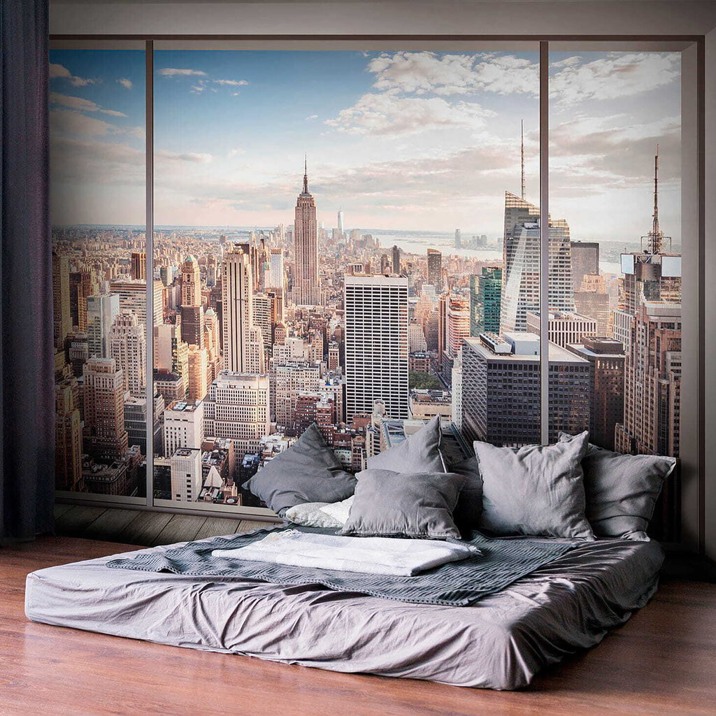 Cidade vista da janela — interior 11