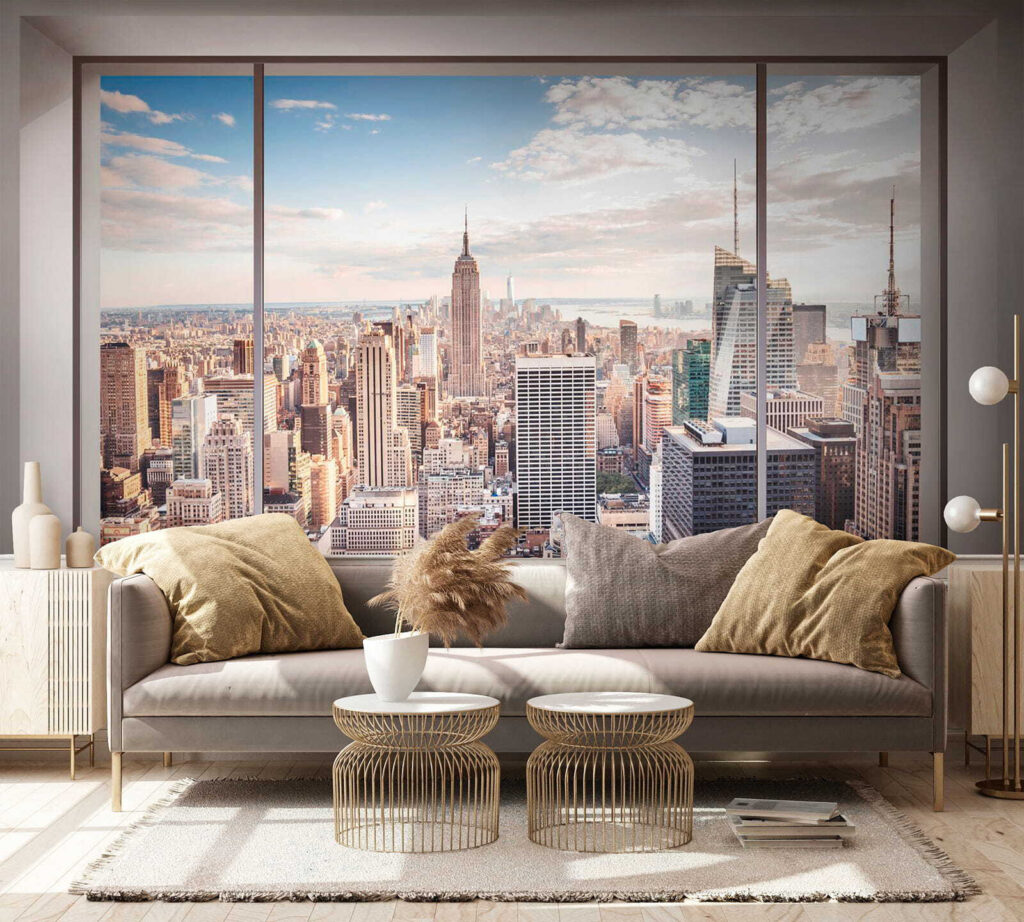 Cidade vista da janela — interior 4