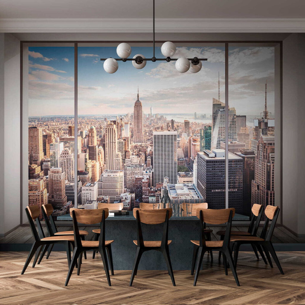 Cidade vista da janela — interior 8