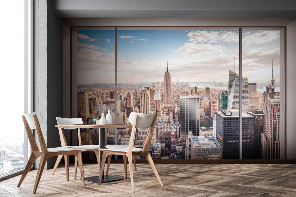 Cidade vista da janela — interior 9