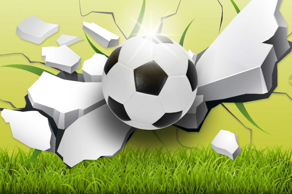 Futebol na parede — design completo