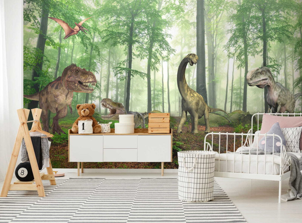Dinossauros numa floresta soalheira — interior 7
