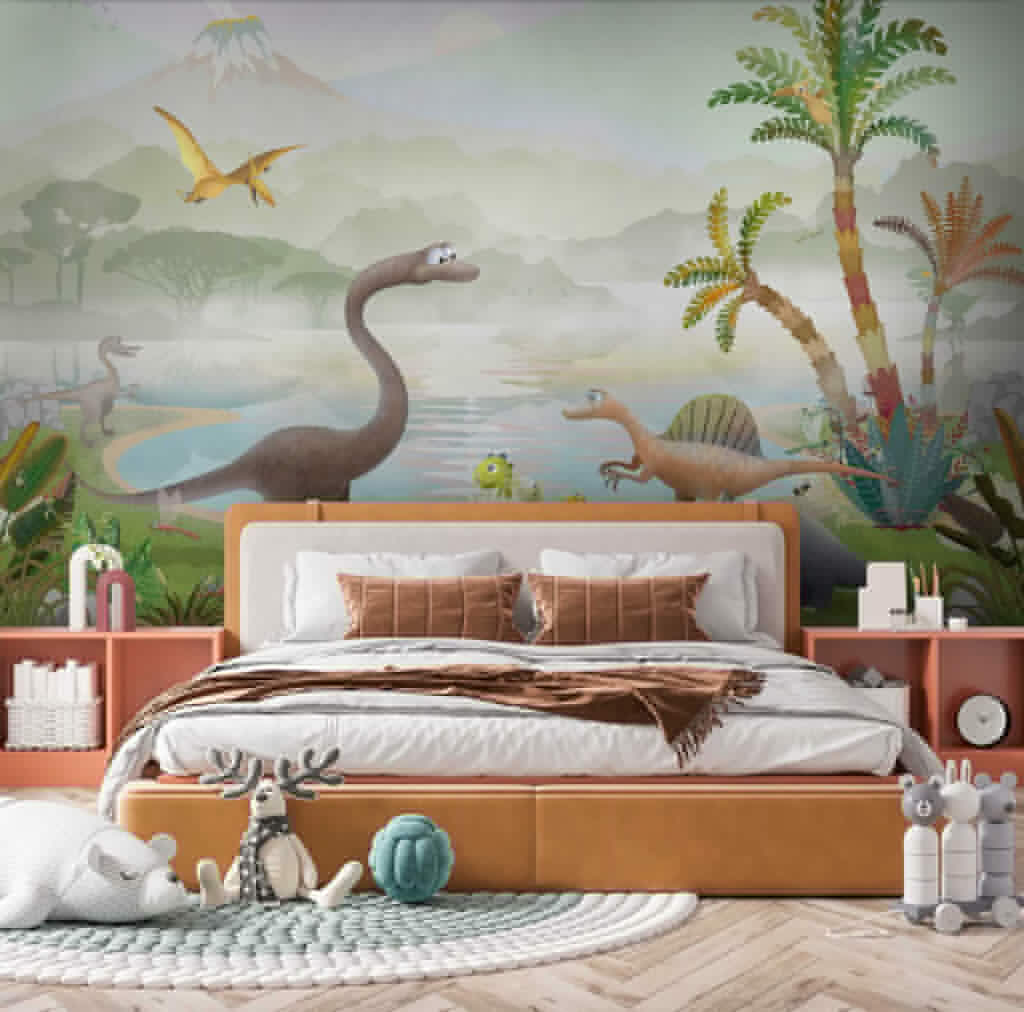 Dinossauros junto ao lago — interior 2