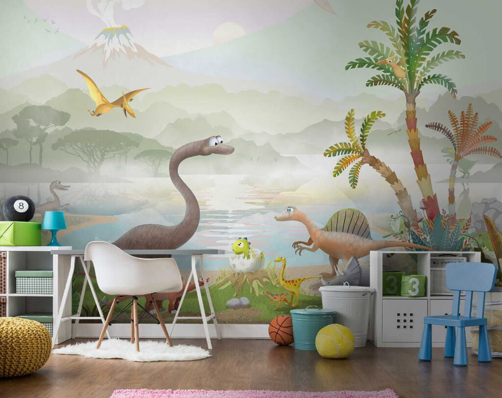 Dinossauros junto ao lago — interior 3