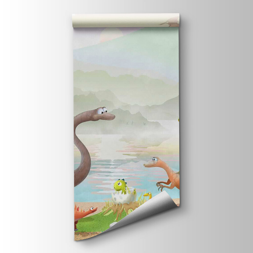 Dinossauros junto ao lago — vista do produto
