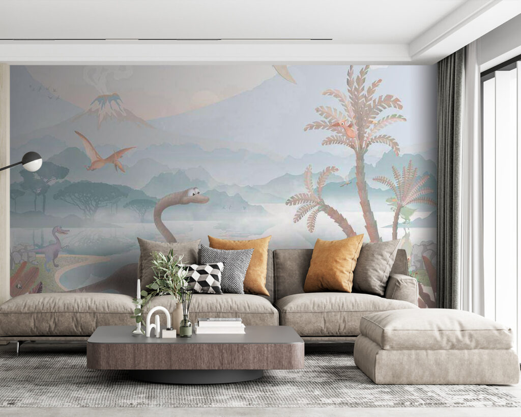 Dinossauros junto ao lago — interior 1