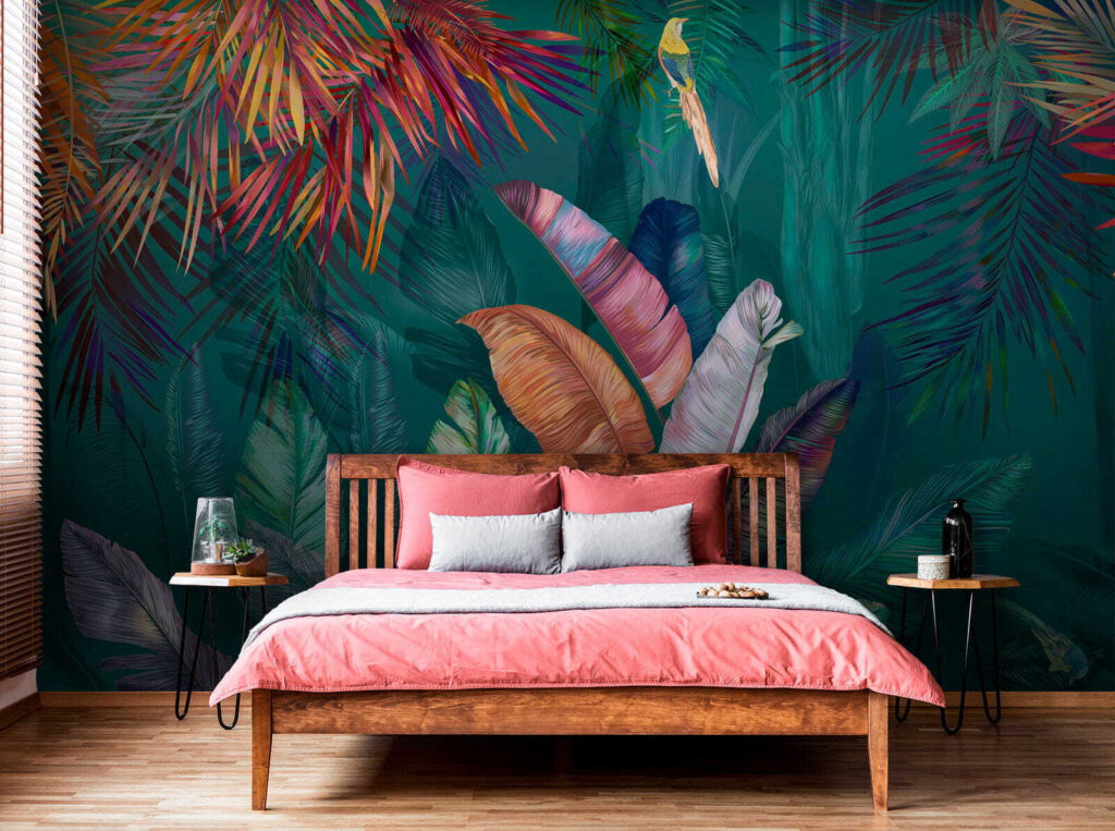 Folhas tropicais vibrantes — interior 3