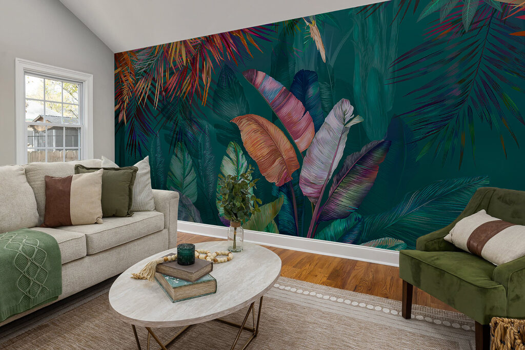 Folhas tropicais vibrantes — interior 11