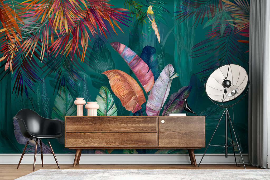 Folhas tropicais vibrantes — interior 13