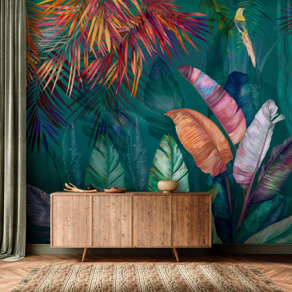 Folhas tropicais vibrantes — interior 7