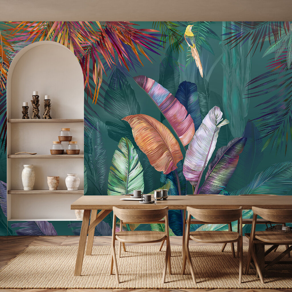 Folhas tropicais vibrantes — interior 12