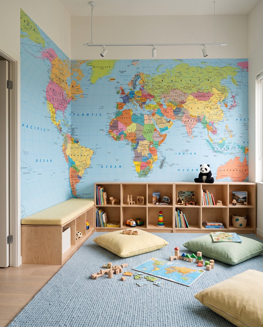 Mundo cheio de bandeiras — interior 4