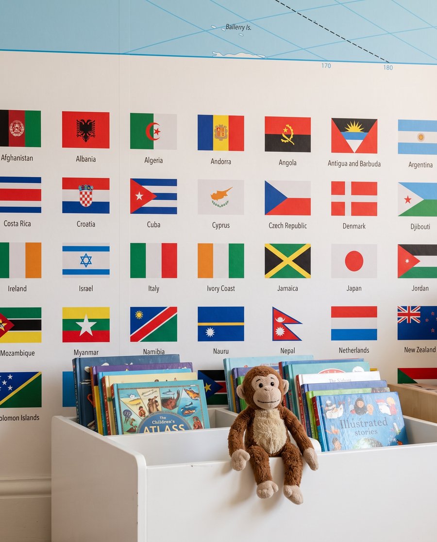 Mundo cheio de bandeiras — interior 5
