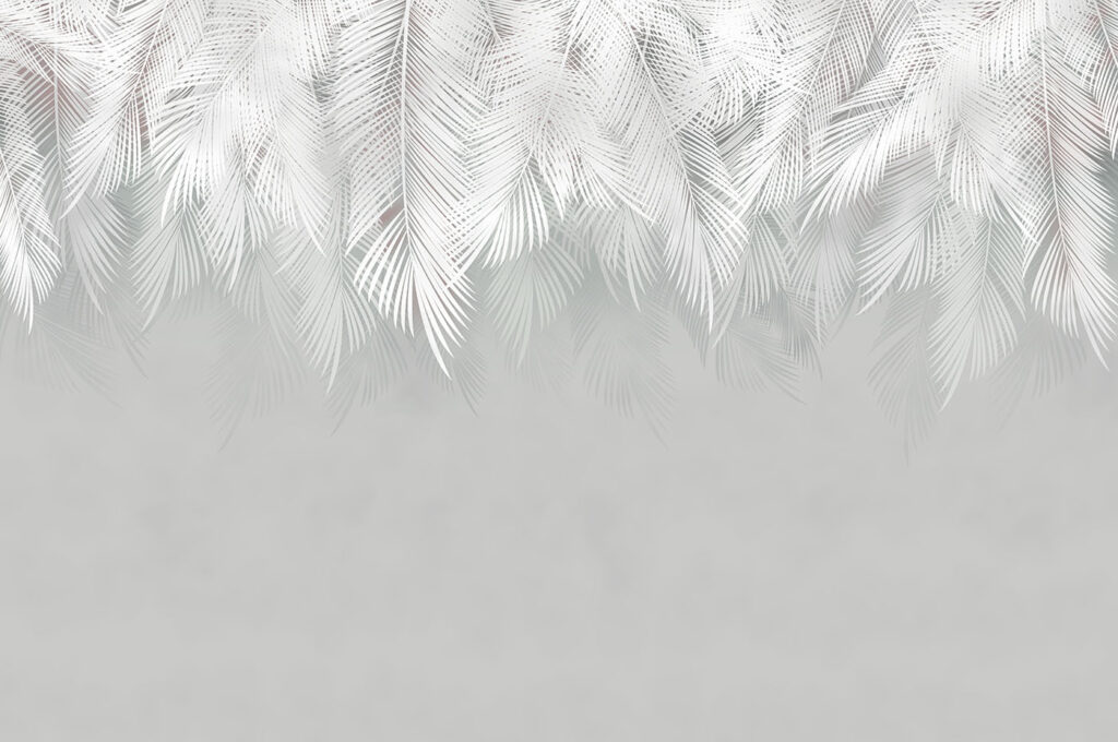 Folhas de palmeira brancas — design completo