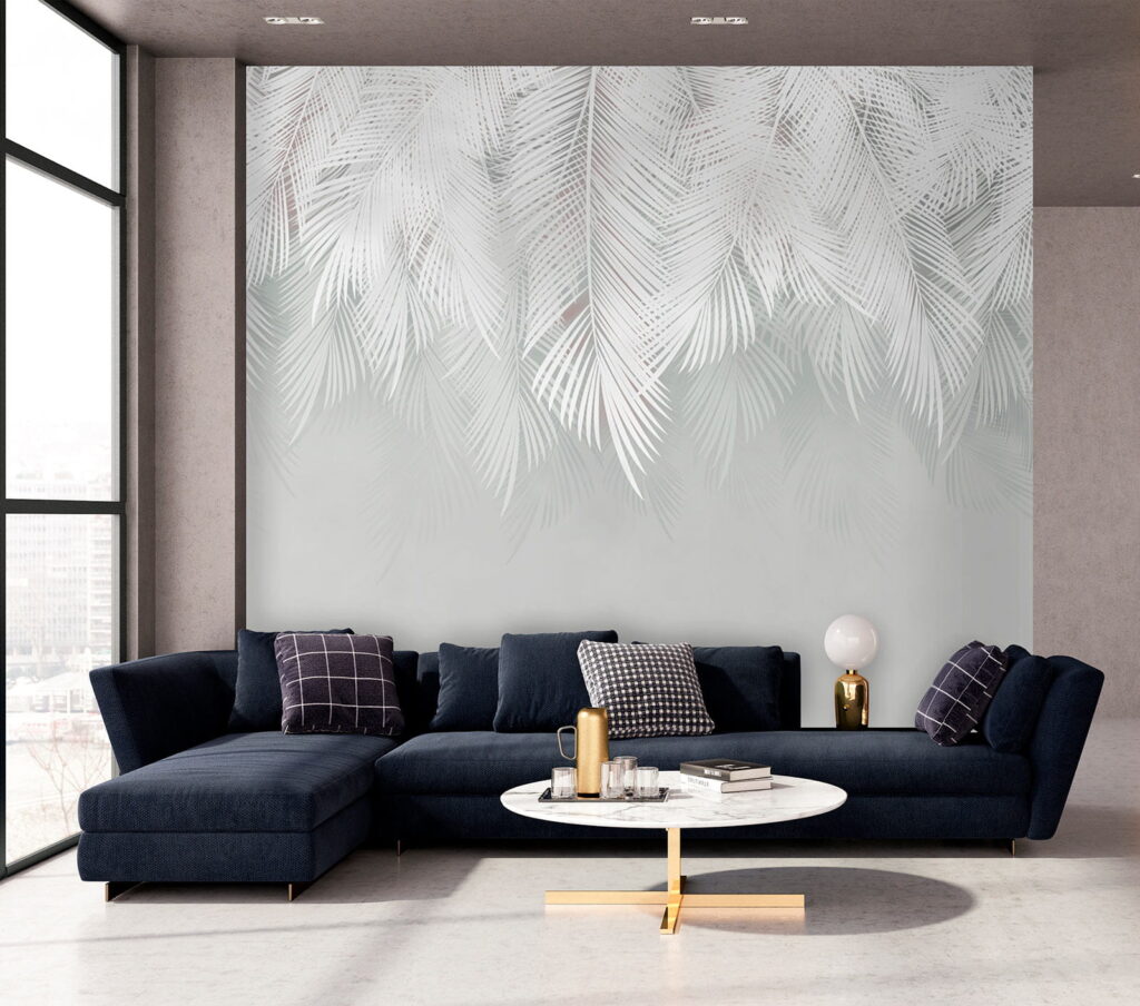 Folhas de palmeira brancas — interior 8
