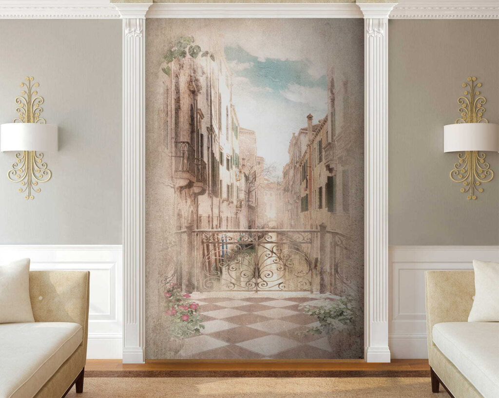 Varanda em aguarela — interior 1
