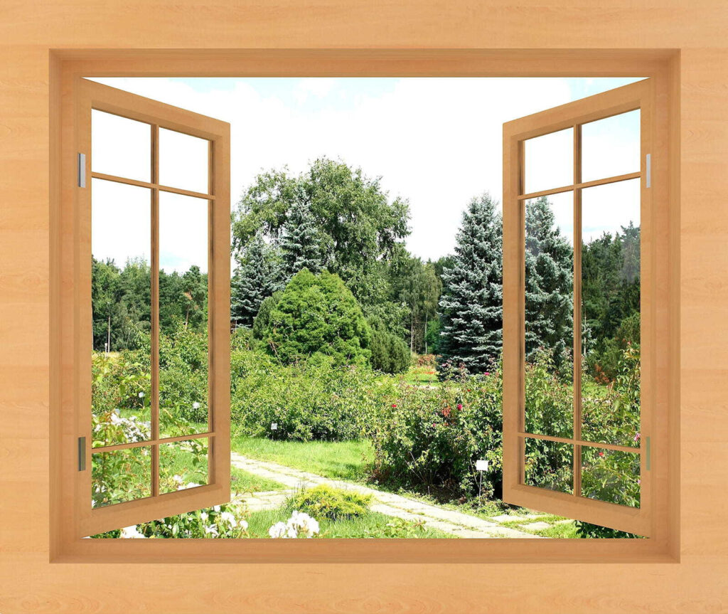 Janela sobre o jardim — design completo