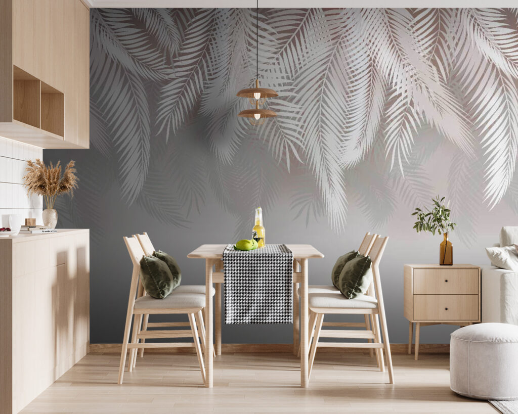 Folhas sobre espaço aberto — interior 2