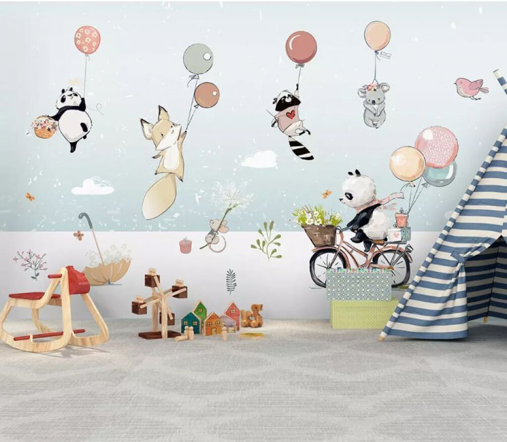 Animais em bicicleta — interior 1