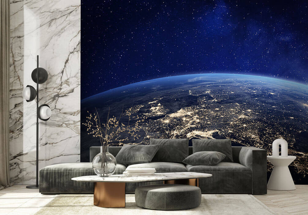 Europa à noite num interior