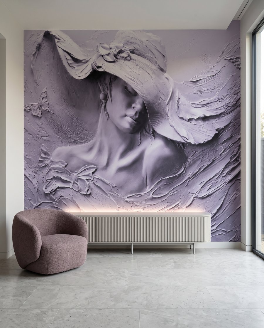 Mulher de chapéu ondulado — interior 5