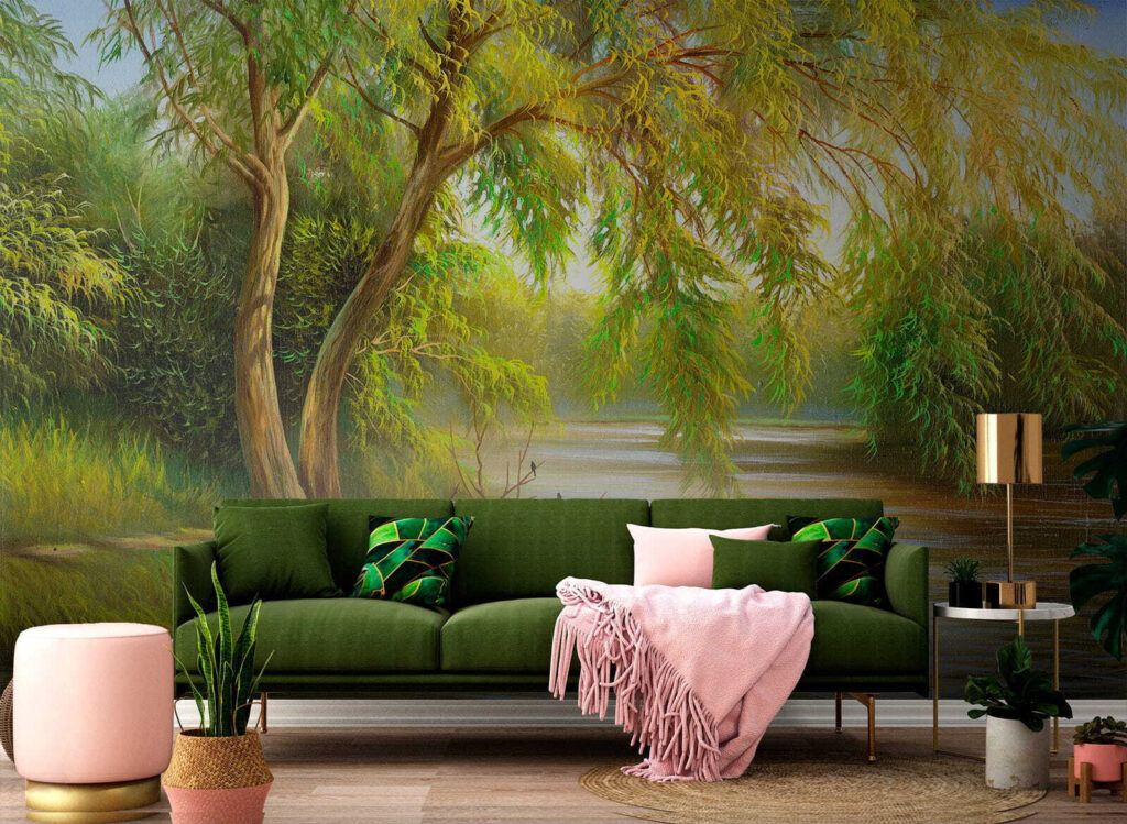 Salgueiros sobre o rio — interior 4