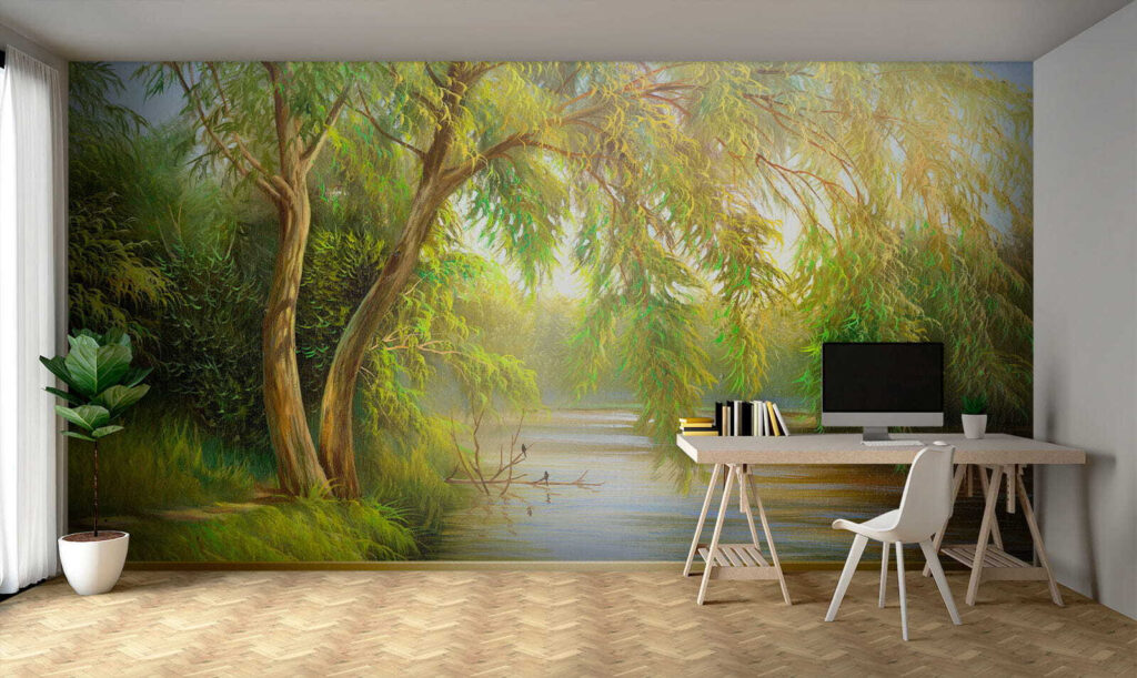 Salgueiros sobre o rio — interior 8