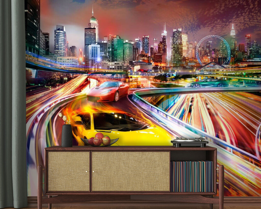 Automóvel desportivo na cidade — interior 2