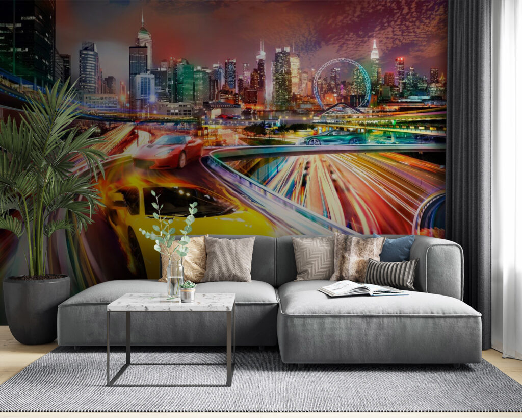 Automóvel desportivo na cidade — interior 4